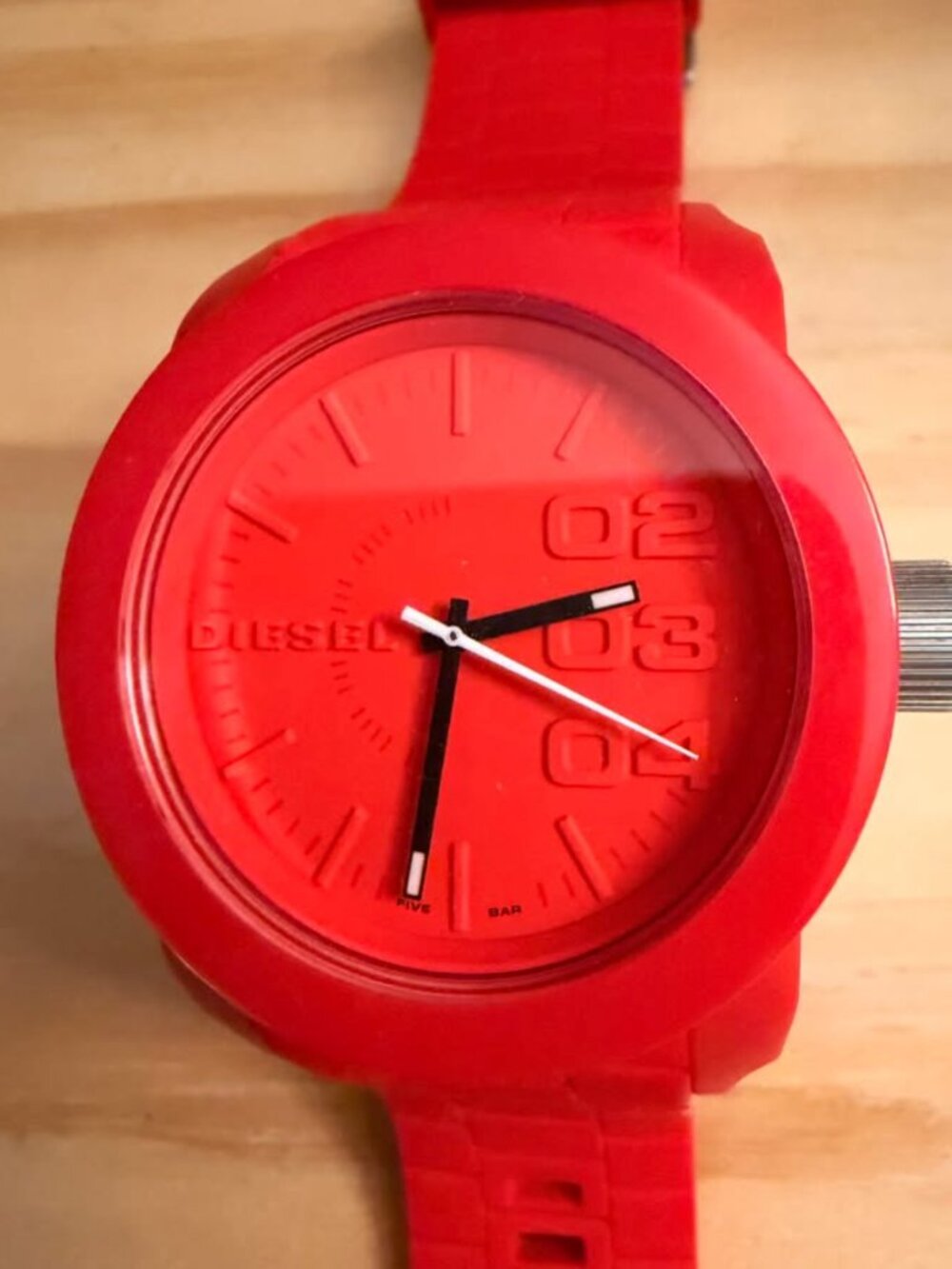 Diesel Red Silicone Watch (DZ1440)